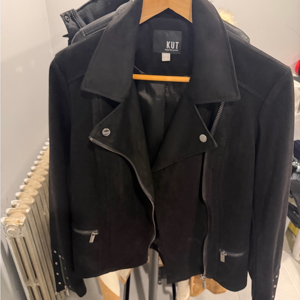 Kut from the Kloth Women's Black Leather Jacket